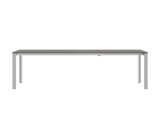 Extenso large table with aluminium legs
