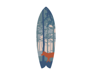 Indigo surfboard