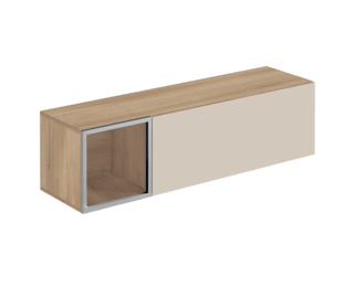 Adulis wall storage unit with 1 drop-down door and 1 compartment