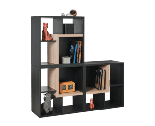 Urban bookcase with 4 compartments 